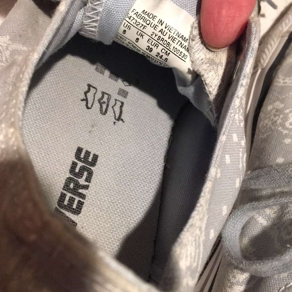 CONVERSE Bandana Print “ALL STAR”⭐️SNEAKERS - Picture 3 of 8